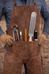 16.5″ Professional Farrier Horse Shoe Hoof Grooming Rasp w/ Wood Handle 98419