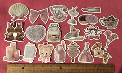 LOT OF 50 PCS Vintage Coquette Stickers Ballet Graffiti Victorian retro antique