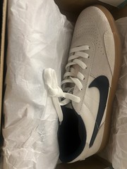Nike SB Heritage Vulc Summit White Navy Skateboarding Shoes US Size 9.5 men