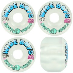 Snot Skateboard Wheels 51mm Wide Boys 99A Clear/Blue