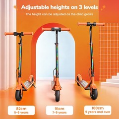 Electric Scooter for Kids Ages 8-12 150W E-Scooter Adjustable Heights Dual Brake