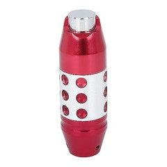 Universal Aluminum Alloy Car Gear Stick Shift Knob with Button Lever Red