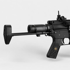 WE 6mmGBB Airsoft Rifle, Adjustable Hop-Up, Semi/Full Auto Modes, 320-350 FPS