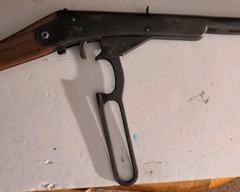 Vintage King model 2136 single shot air rifle NICE 1940s Works