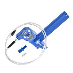 Throttle Grip Throttle Cable Motorcycle 22mm Universal CNC Aluminum Blue
