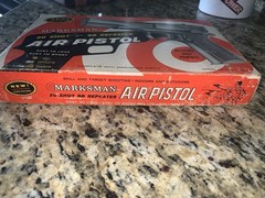 Vintage Marksman Repeater .177 BB, Darts Cal Air Pistol W/ Original Box, Manual