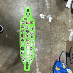 Terrifier themed Grizzly Grizzly Green Longboard Skateboard Deck handmade