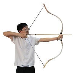 30-65lb Archery Traditional Recurve Bow&Arrow Cowhide Mongolian Horsebow Hunting
