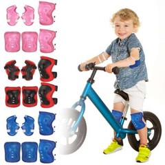 6Pcs/set Kids Knee Pads Wrist Elbow Protectors for Skating Skateboard Biking new