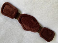 22″ CORRECT CONNECT Pressure Relief Comfort Short Dressage Girth~BROWN w/PADS