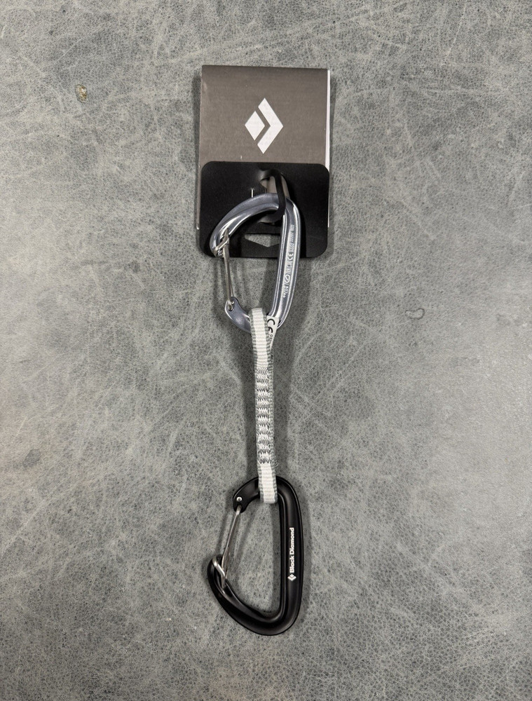 Black Diamond Oz Quickdraw 12 cm Aluminum Carabiners Rock Climbing Quickdraw