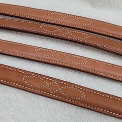 4 Western Headstall Brow Bands 16.5 x 1.13″ Loop 1.13″ Rawhide Embroidered New