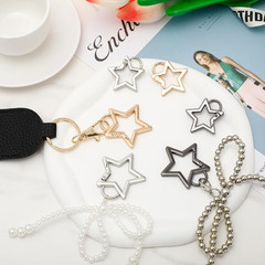 6Pcs Stars Carabiner, Zinc Alloy Star-Shaped Carabiner Keychain, Heavy Duty Spri