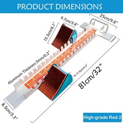 32in High-Level Starting Blocks Aircraft Grade Aluminum Running Track Blocks Wat