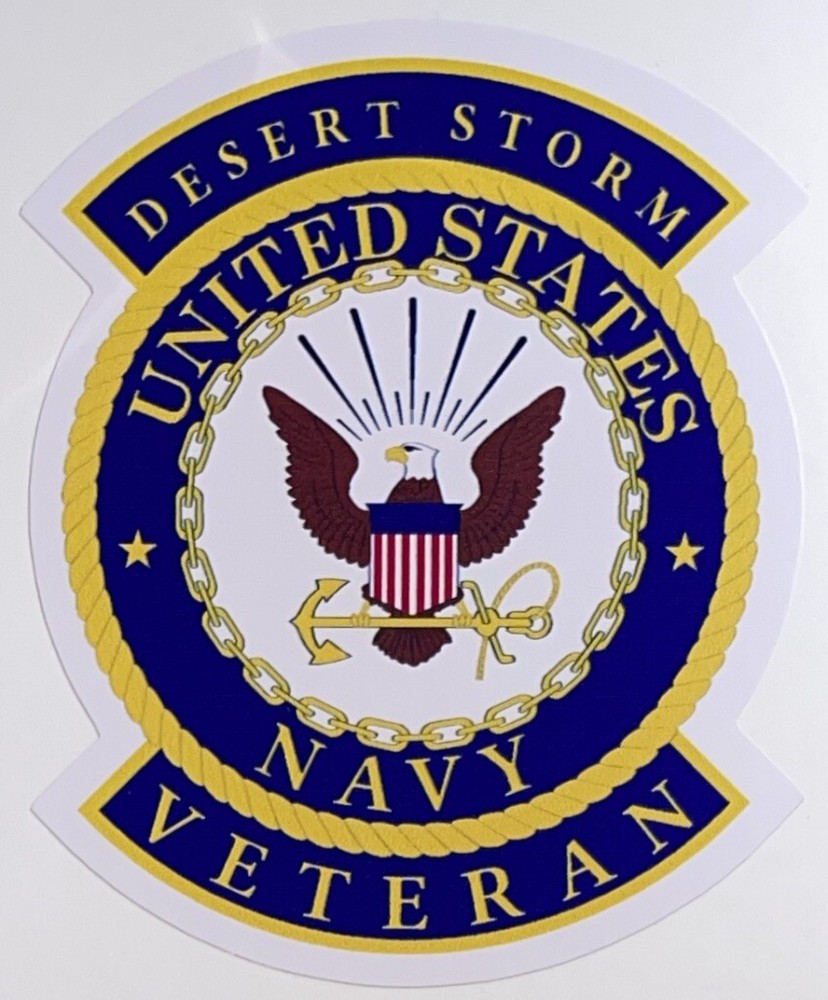 US Navy Desert Storm Veteran Sticker Waterproof New D212