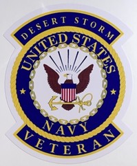 US Navy Desert Storm Veteran Sticker Waterproof New D212