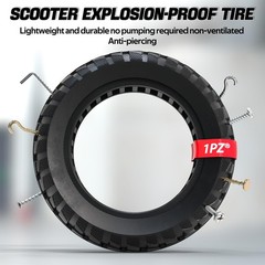 1PZ MI0-J2R 10×2.70-6.5 Solid Tire 70/65-6.5 10 inch Tire Replacement for Seg…