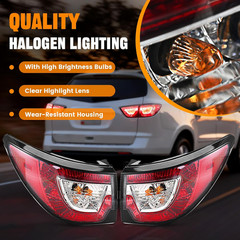 Tail Light Assemblies Compatible with 2013-2017 Chevy Traverse, Left & Right Sid