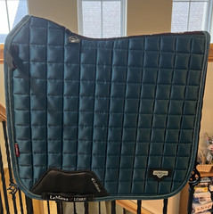LeMieux Loire Classic Dressage Square Saddle Pad DR Large Dark Turquoise