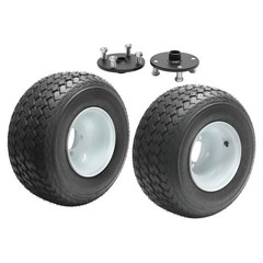 2 Pack ATV Golf Cart Wheels Tire & Rim 4 x 4» Bolt Patterm & 23T Rear Axle Hubs