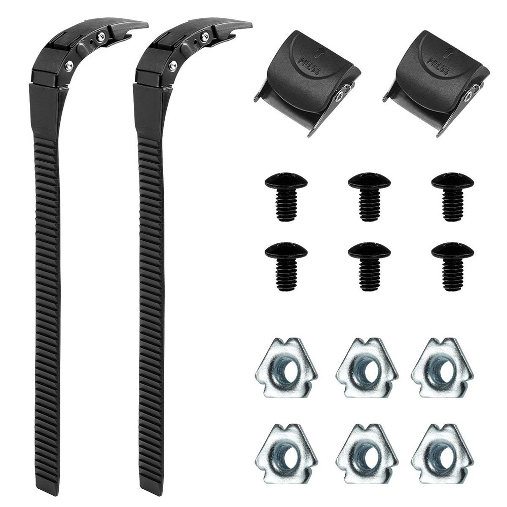 LIOOBO 2 Set Replacement Inline Skate Strap Parts 100 millimeters, Black