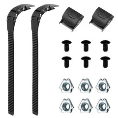 LIOOBO 2 Set Replacement Inline Skate Strap Parts 100 millimeters, Black