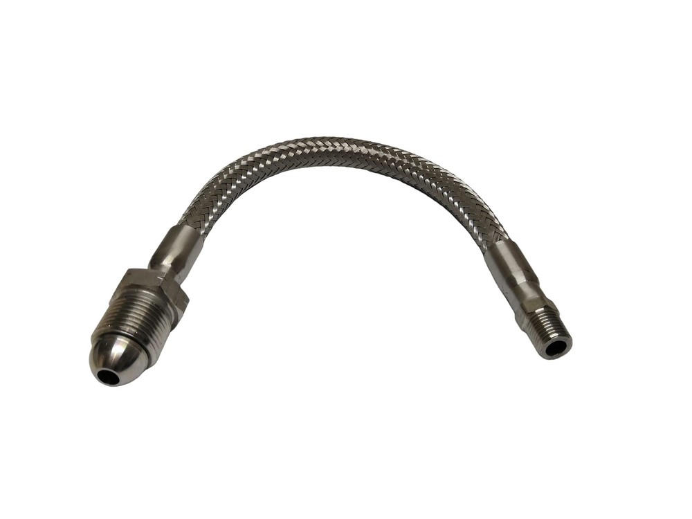 Upgraded Propane Regulator Pigtail,POL x 1/4″ NPT male,12″ Length,Flexible Whole