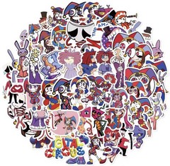 50 Piece Mix Lot 2” The Amazing Digital Circus Stickers Decals, Halloween Mix