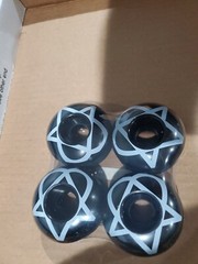 Bam Margera Skateboard Wheels Black And White Vintage