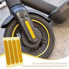 Reflective Stickers Set for Ninebot Max G30 Scooter 4 Pieces Waterproof PVC