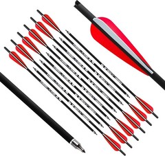 Eco-Friendly Carbon Crossbow Bolts – Consistent 12-Pack – Perfect for Practice