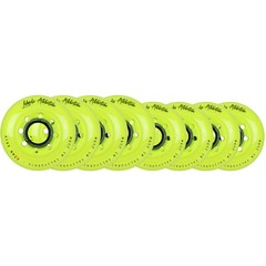 LABEDA Wheels 80mm /76mm HILO Set ADDICTION YELLOW Inline Indoor Roller Hockey