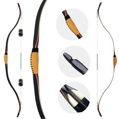 50″ Archery Traditional Recurve Bow Horsebow 30-50lbs Laminated Turkish Bow Hunt