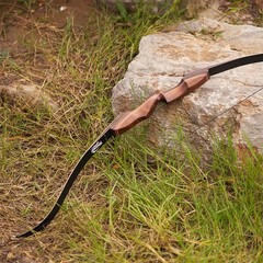 60″ Takedown Recurve Bow 25-60lbs Archery Wooden Limbs Bow Hunting Shoot Target