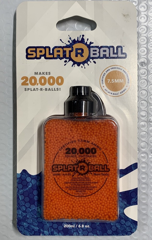 Splat R Ball 20,000 Rounds 7.5mm Orange Ammo Certified Splat-R-Ball Splat NEW