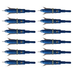 Archery Crossbow Broadheads Compound Bow Arrowhead 2 Blade Iron 100 Grain 12Pcs