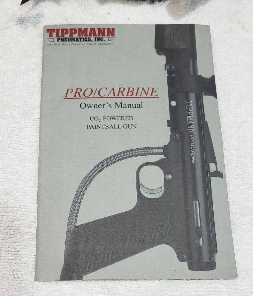 New Original Tippmann Pro Carbine Paintball Gun Owner Operator Manual Free Ship
