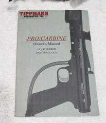 New Original Tippmann Pro Carbine Paintball Gun Owner Operator Manual Free Ship