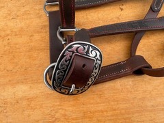 Custom Made Leather Horse Ranch Halter w J.Watt Hardware ~ «SARGE»