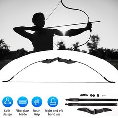 53″ Recurve Bow and Arrow Set for Beginner Archery 40lbs Bow Kit with 6pc Arrows