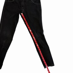 Women’s Sz 30 R Goode Rider Black Vogue Riding Jeans Full Seat Breeches #14902