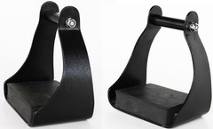Challenger 6″ Aluminum Endurance Stirrups Lightweight Black Trail Riding Stirrup