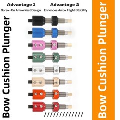 Recurve Bow Cushion Plunger 5/16-24″ Screw Archery Outdoor Hunting Shooting Tool