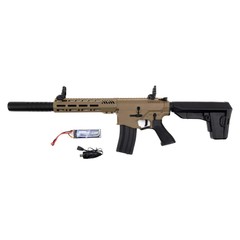 Barra Airguns 400E Full Auto Electric BB Gun Tan