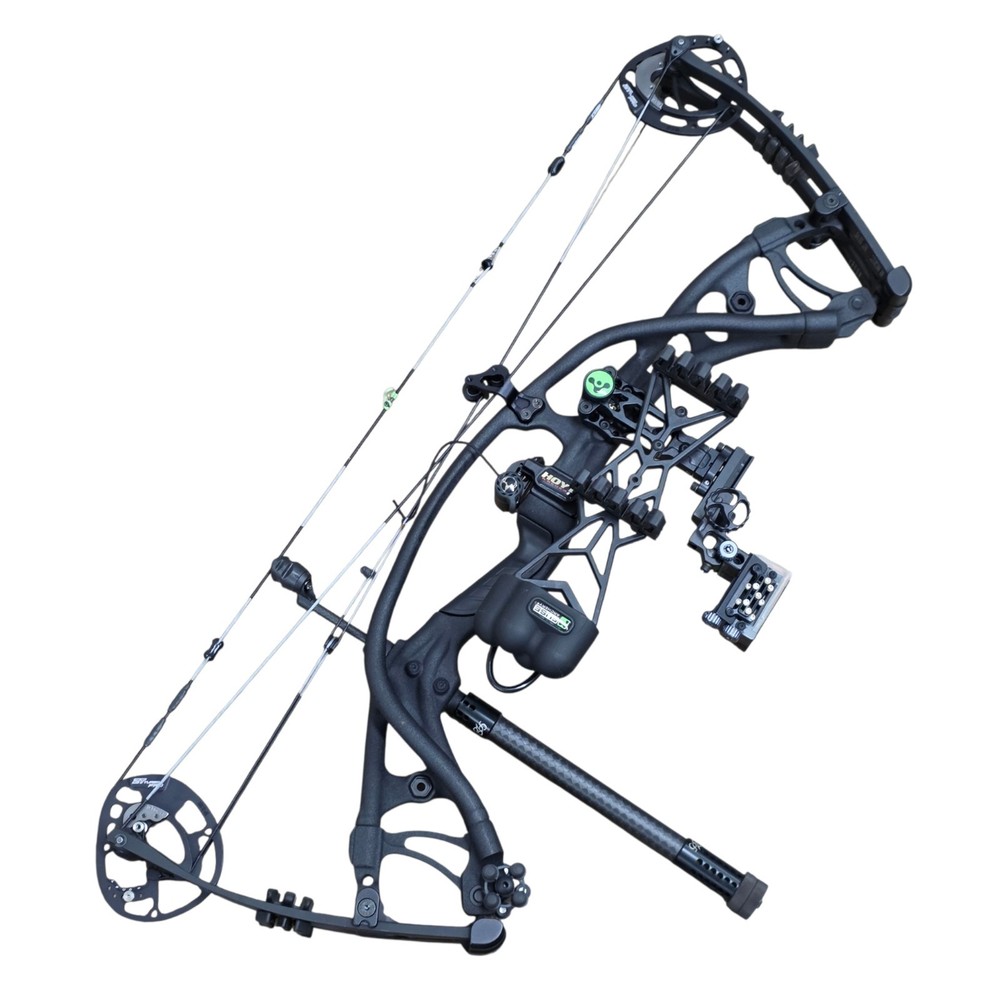 Hoyt Redwrx Carbon RX-3 Compound Bow 60-70lbs w/ Quiver, Stabilizer & Sight