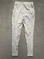 Girls WilLit Size L Tan Nylon/Spandex Equestrian Riding Leggings Zip Pockets