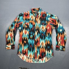 Wrangler Brushpopper Western Shirt 16-32 Multicolor 100% Cotton Long Sleeve