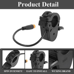 E-Bike Thumb Throttle 300X,Waterproof Ebike Throttle 3 Pin for 7/8inch 22mm L…