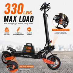 1600w adults electric scooter 40 mph 330lbs load full suspension big screen