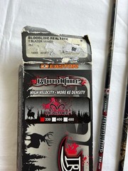 6 Easton Blood Line Carbon 330 9.4 GPI Blazer Vanes 32″ Uncut Black/White New